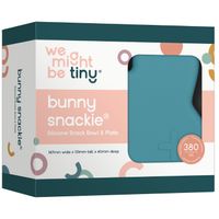 We Might Be Tiny Bunny Snackie® Silicone Snack Box for Kids - Blue Dusk